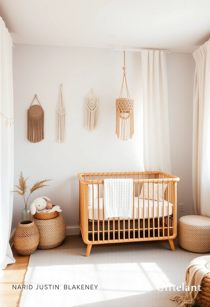Neutral boho nursery ideas 1