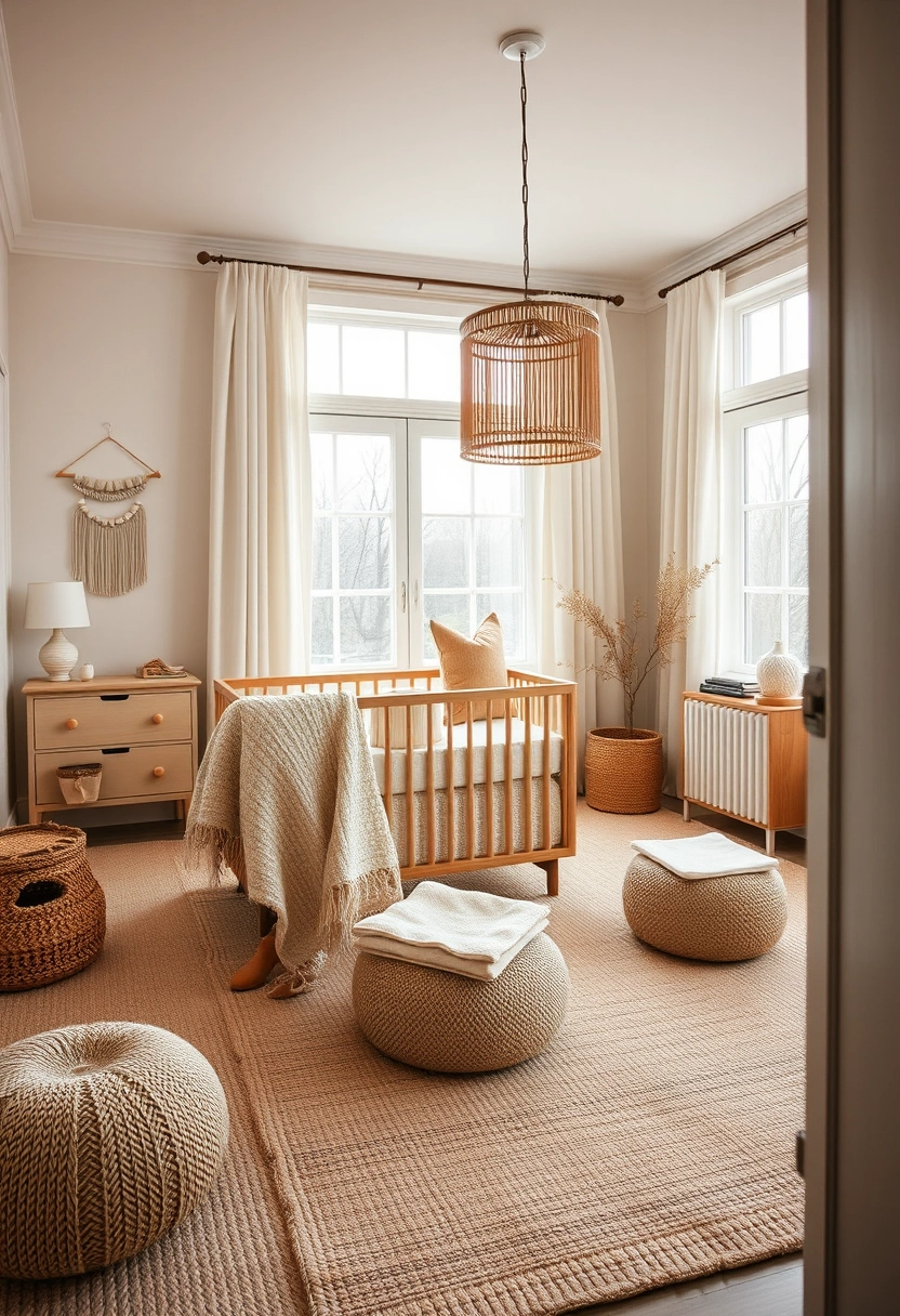 Neutral boho nursery ideas 10