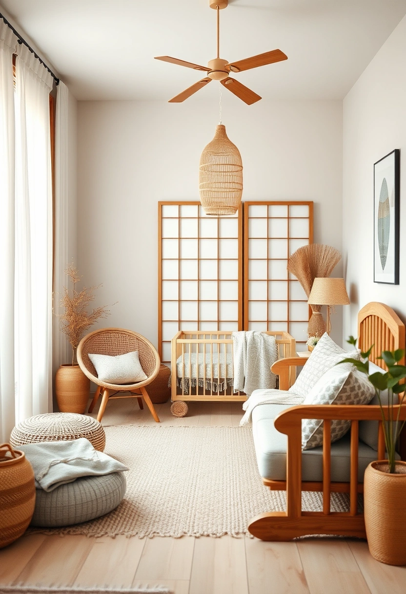Neutral boho nursery ideas 14