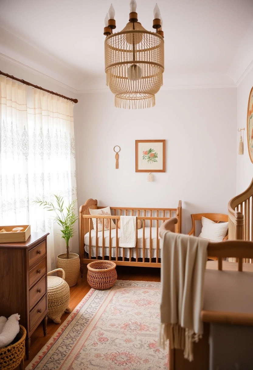 Neutral boho nursery ideas 20