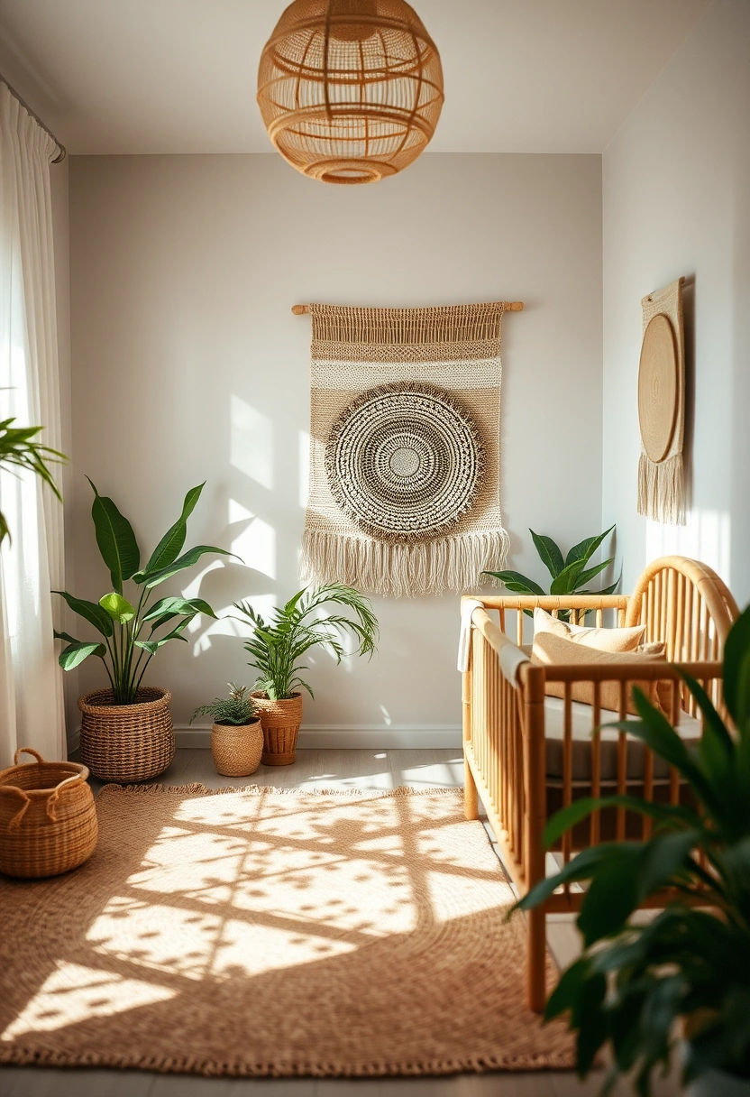 Neutral boho nursery ideas 3