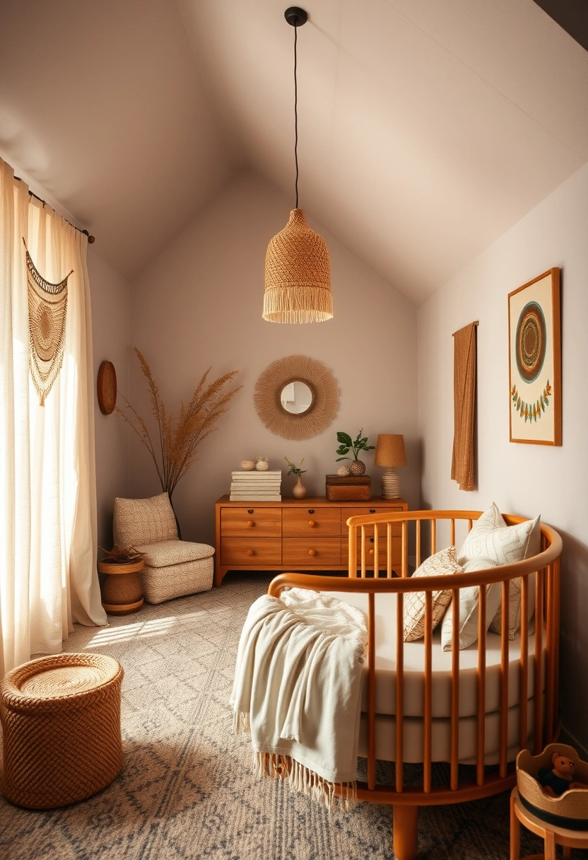 Neutral boho nursery ideas 9