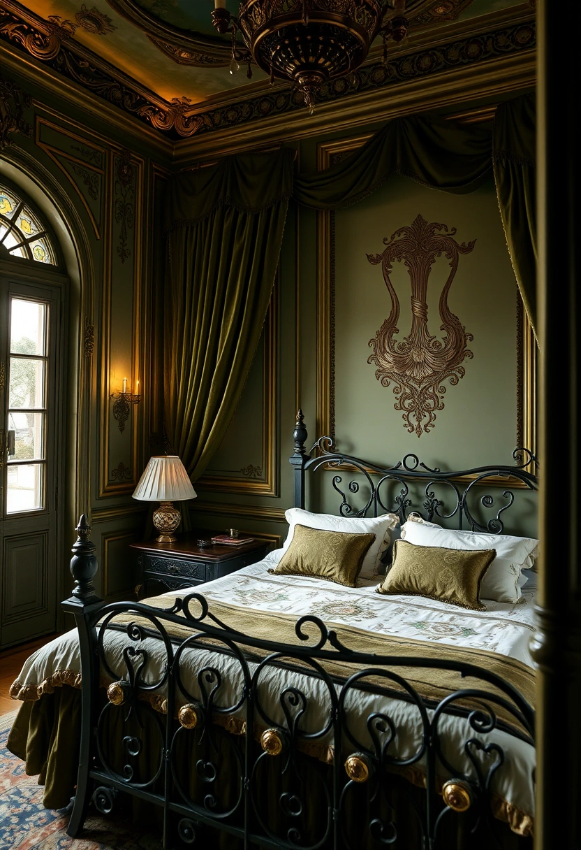 Olive green bedroom ideas 11