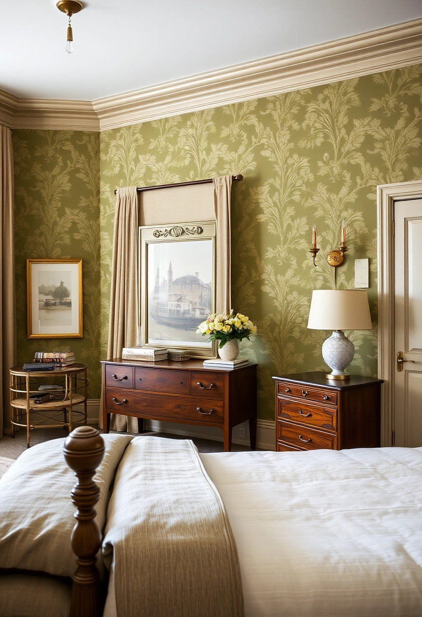 Olive green bedroom ideas 18