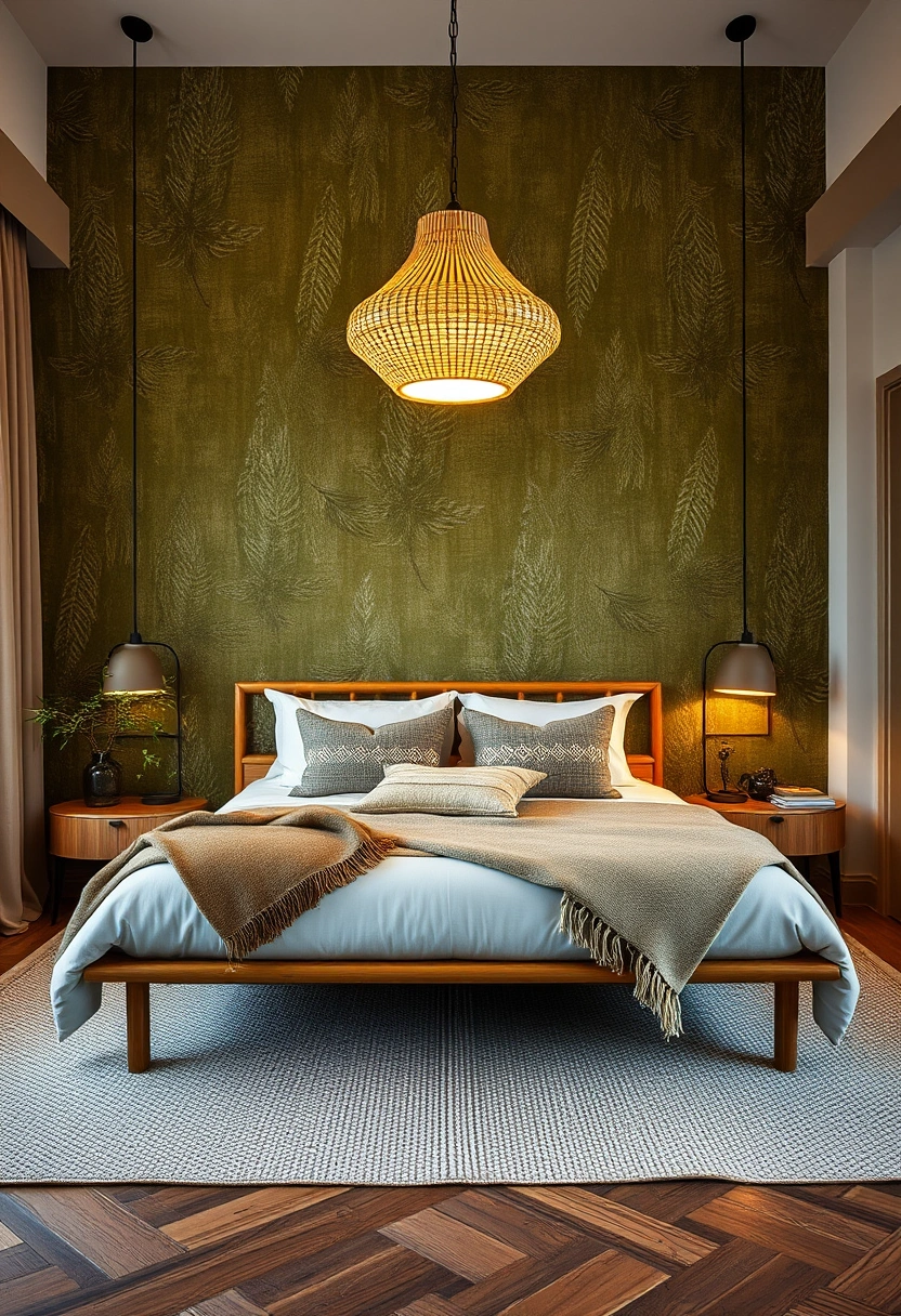 Olive green bedroom ideas 2