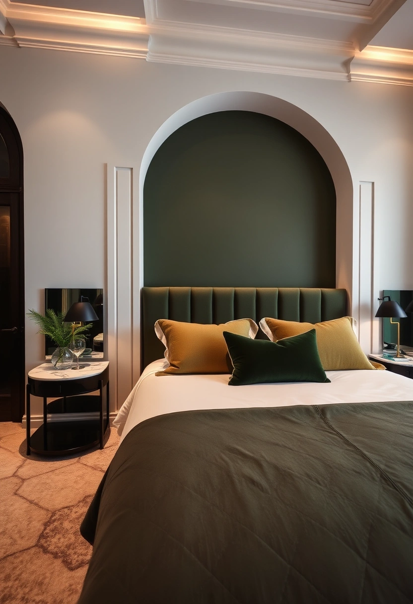 Olive green bedroom ideas 3
