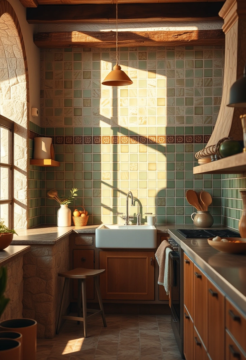 Olive green kitchen ideas 13