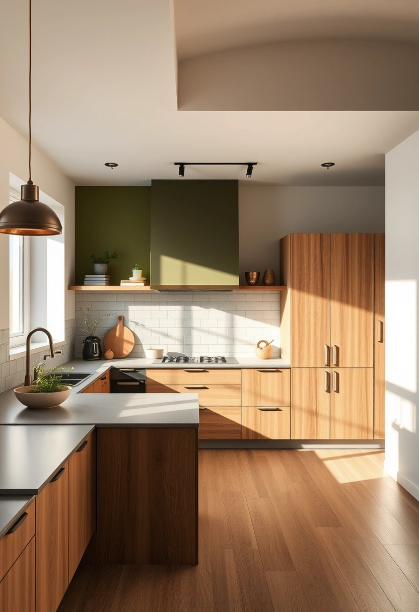 Olive green kitchen ideas 4