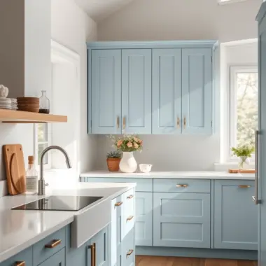 Pale blue kitchen ideas 1