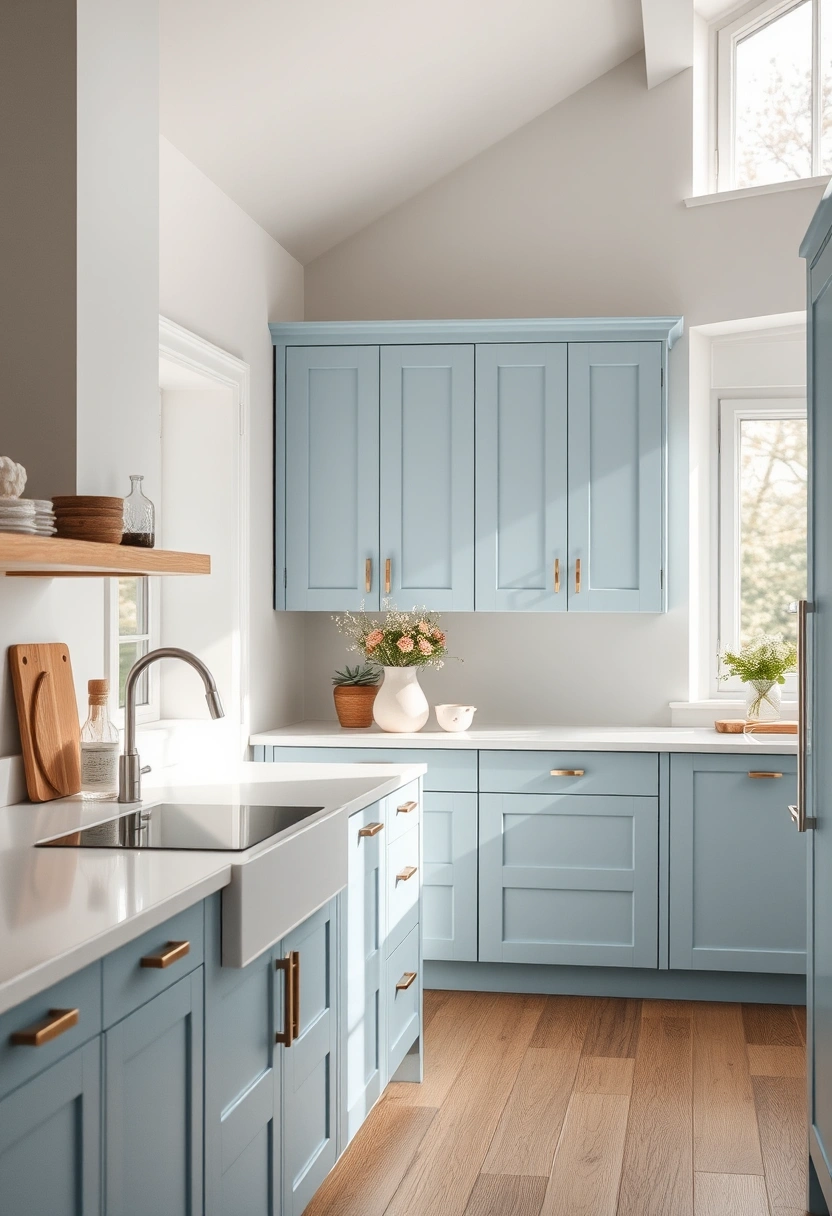 Pale blue kitchen ideas 1