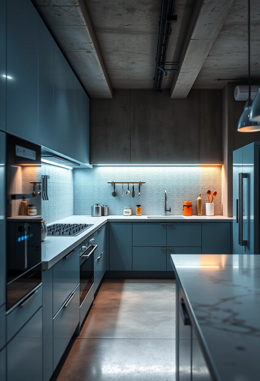 Pale blue kitchen ideas 12