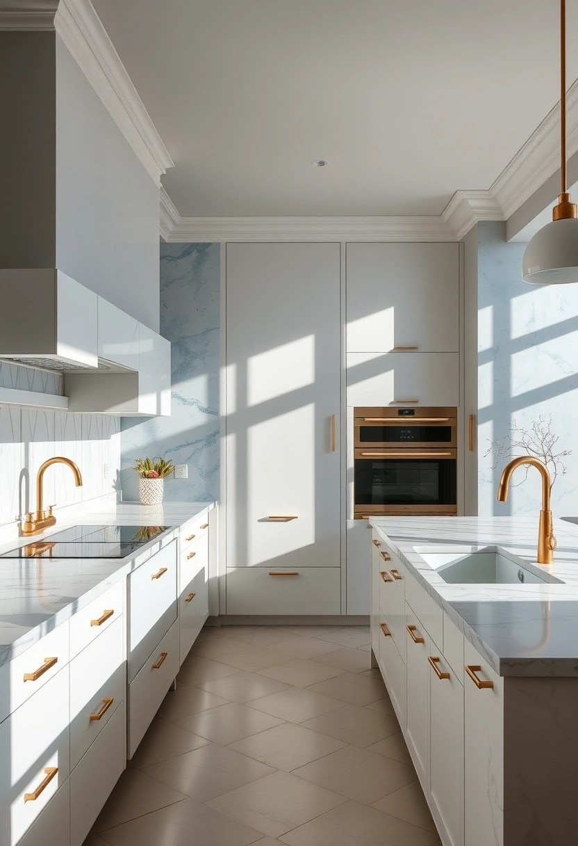 Pale blue kitchen ideas 16