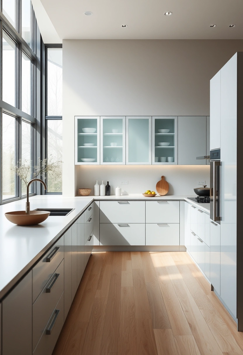 Pale blue kitchen ideas 17