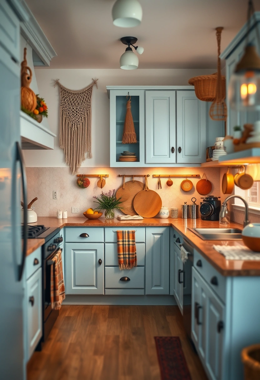 Pale blue kitchen ideas 19