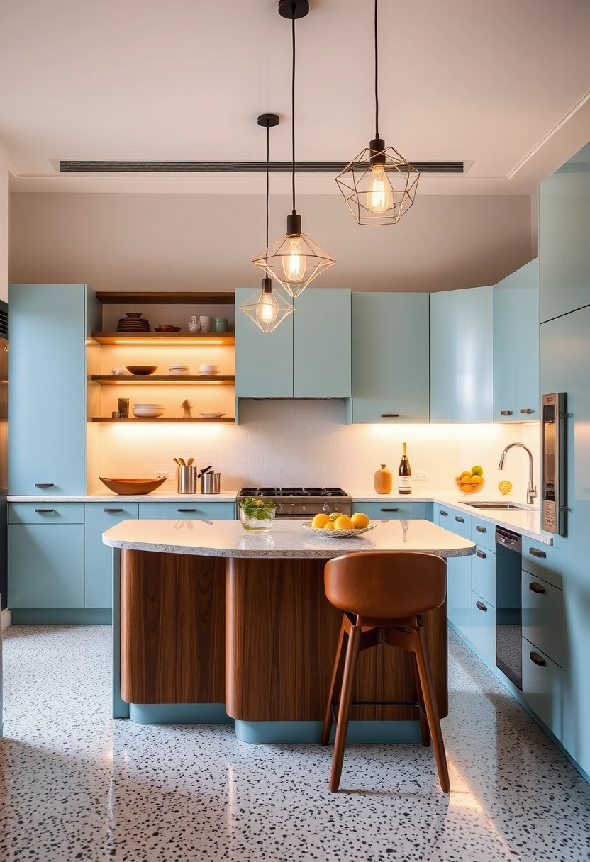 Pale blue kitchen ideas 20
