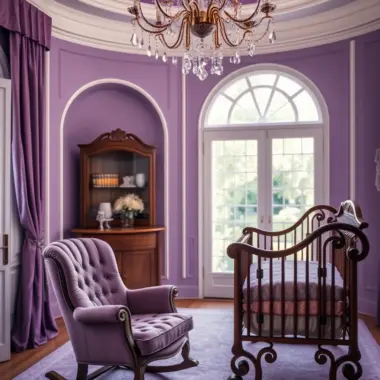 Purple nursery ideas 1