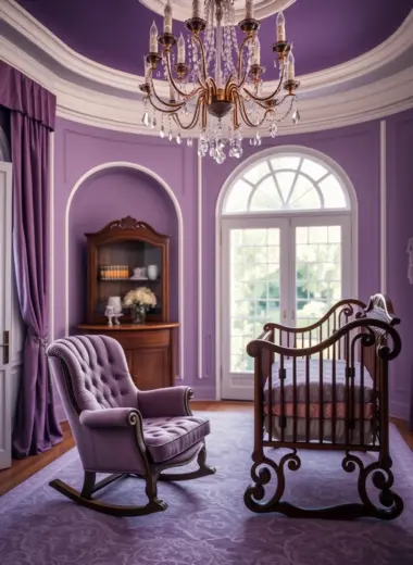 Purple nursery ideas 1