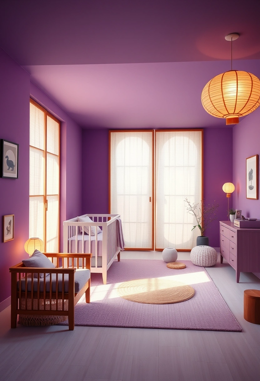 Purple nursery ideas 12