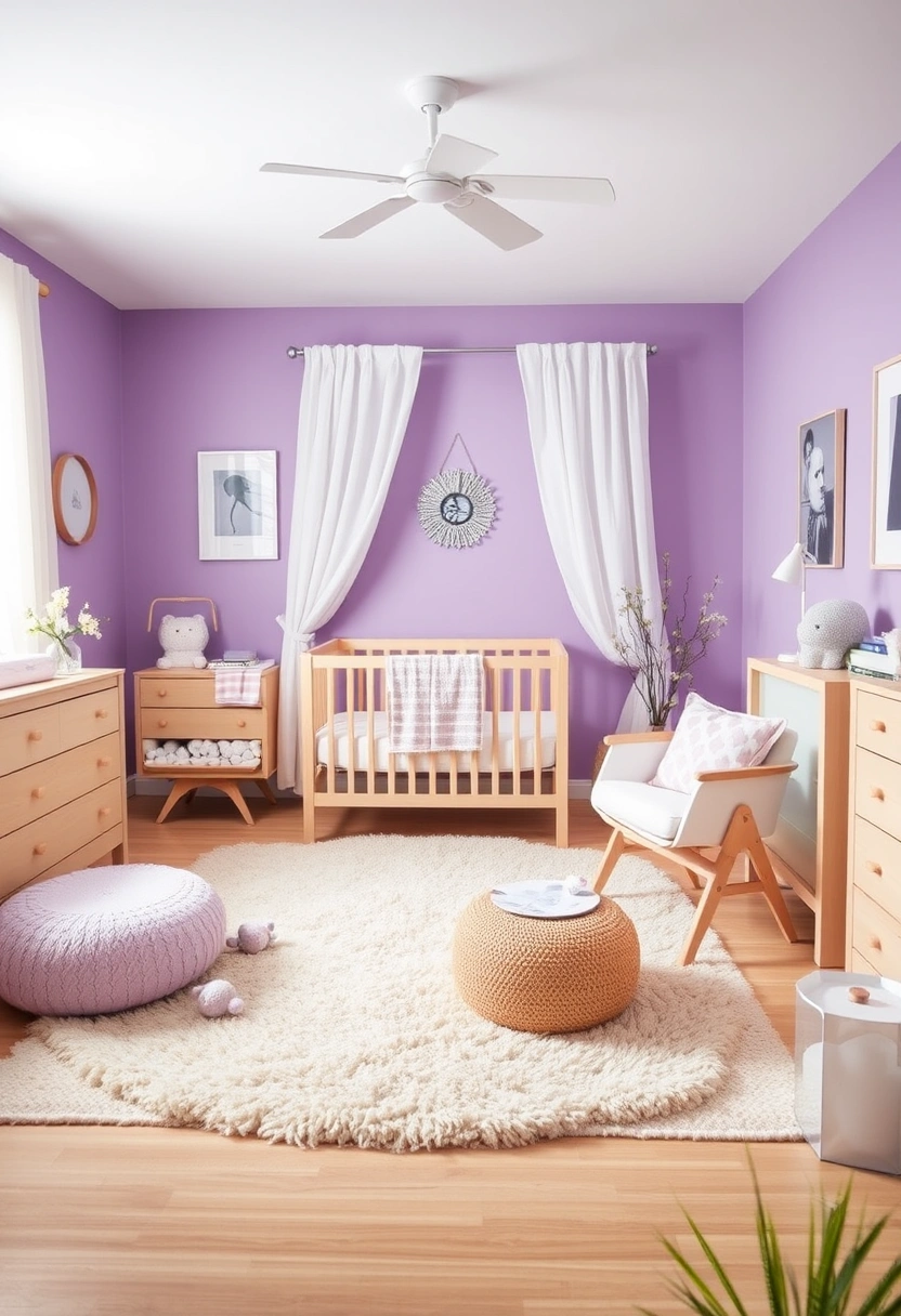 Purple nursery ideas 2