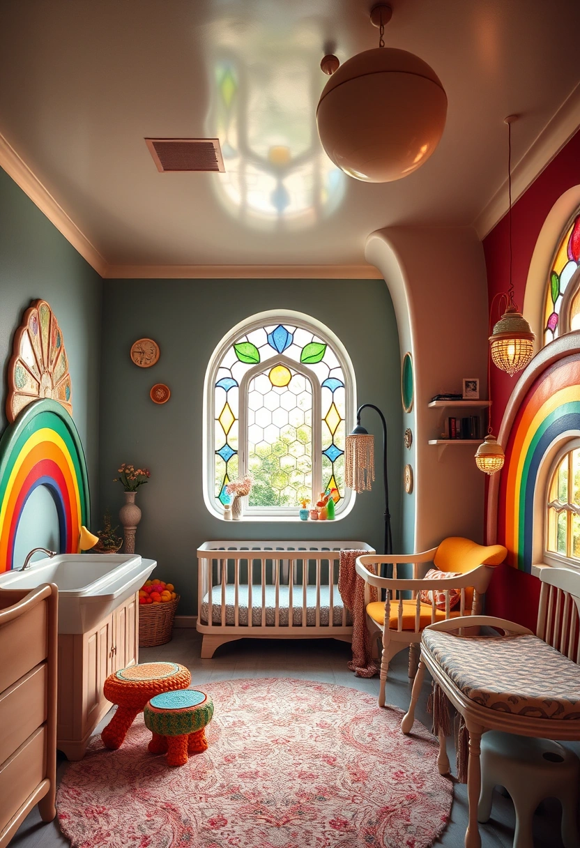 Rainbow nursery ideas 14
