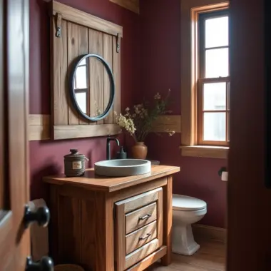 Rustic farmhouse bathroom ideas 1