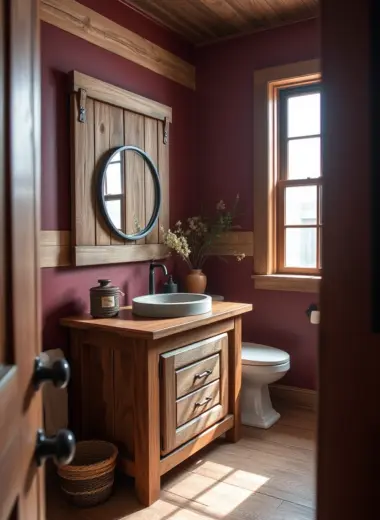 Rustic farmhouse bathroom ideas 1