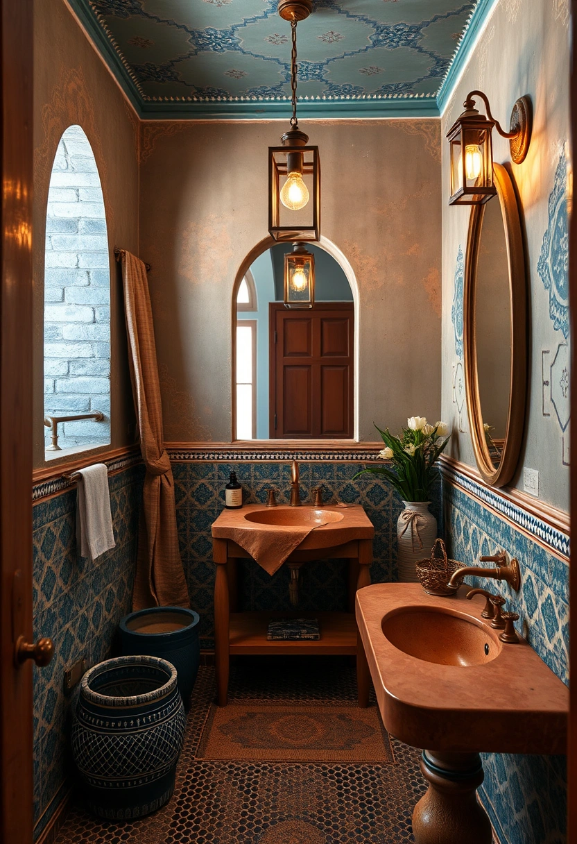 Rustic farmhouse bathroom ideas 19