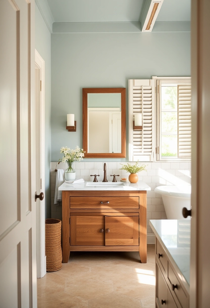 Rustic farmhouse bathroom ideas 4