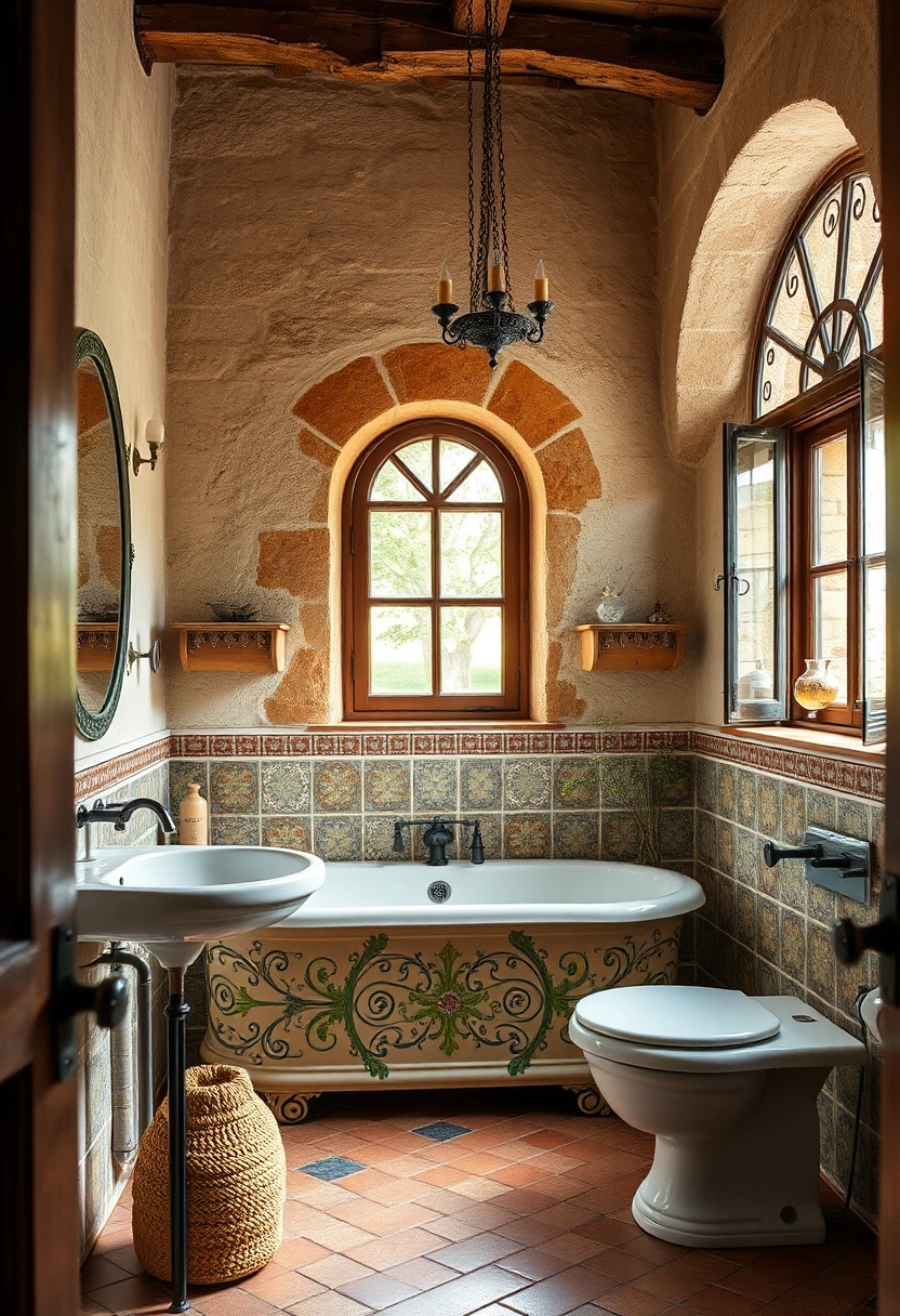Rustic farmhouse bathroom ideas 8