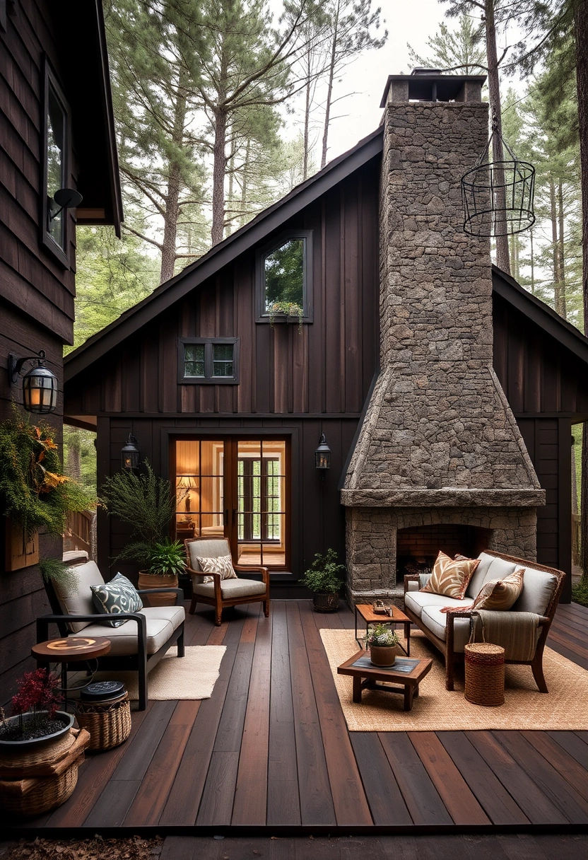 Rustic farmhouse exterior ideas 14
