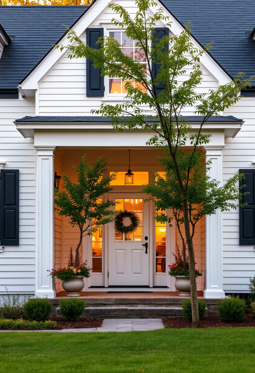 Rustic farmhouse exterior ideas 19