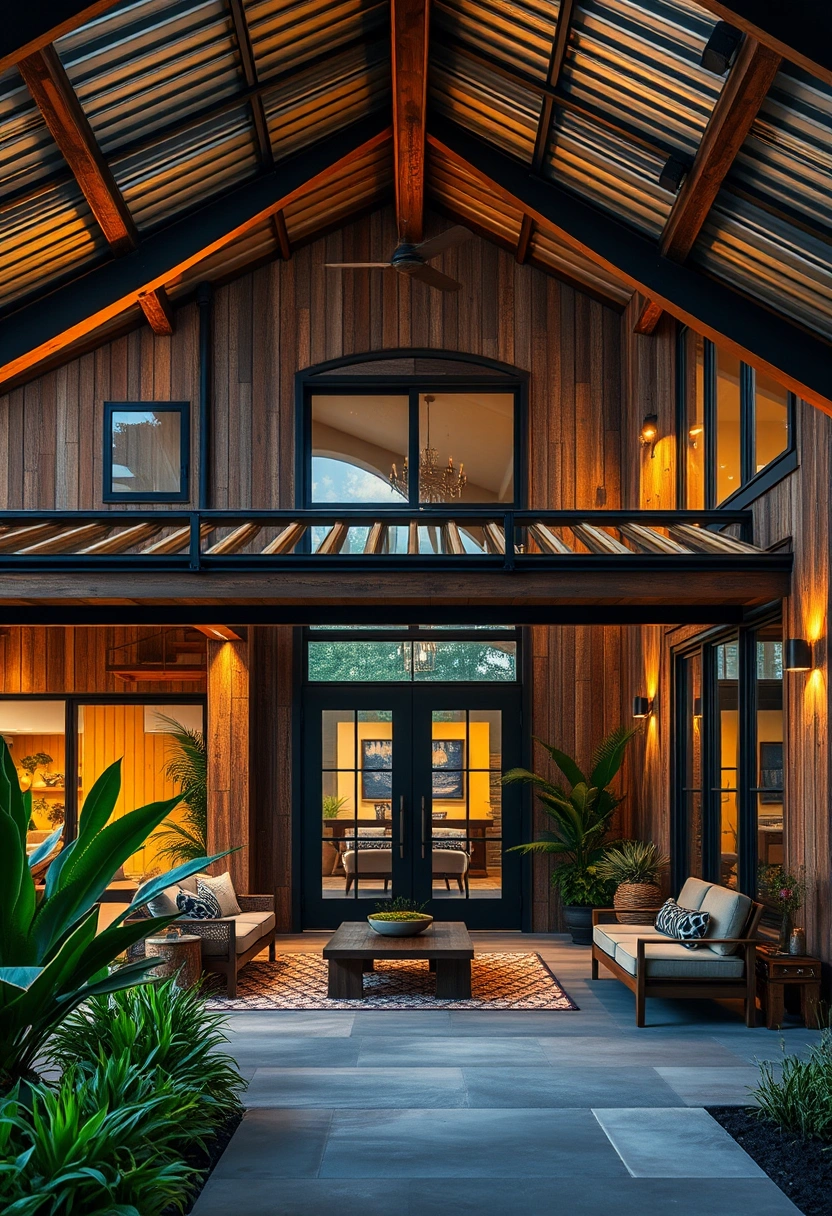Rustic farmhouse exterior ideas 4