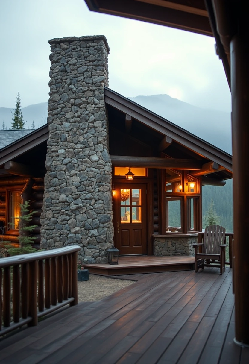 Rustic farmhouse exterior ideas 7
