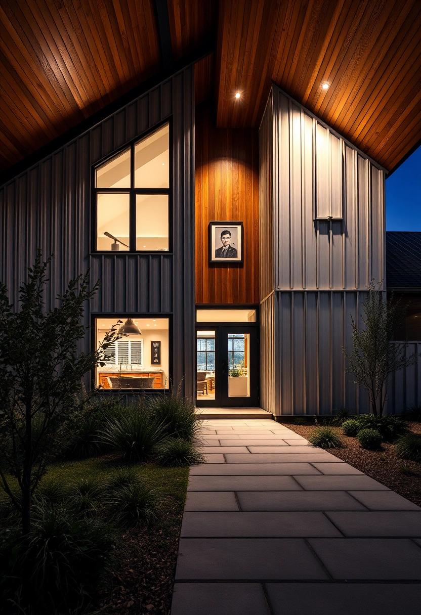 Rustic farmhouse exterior ideas 8