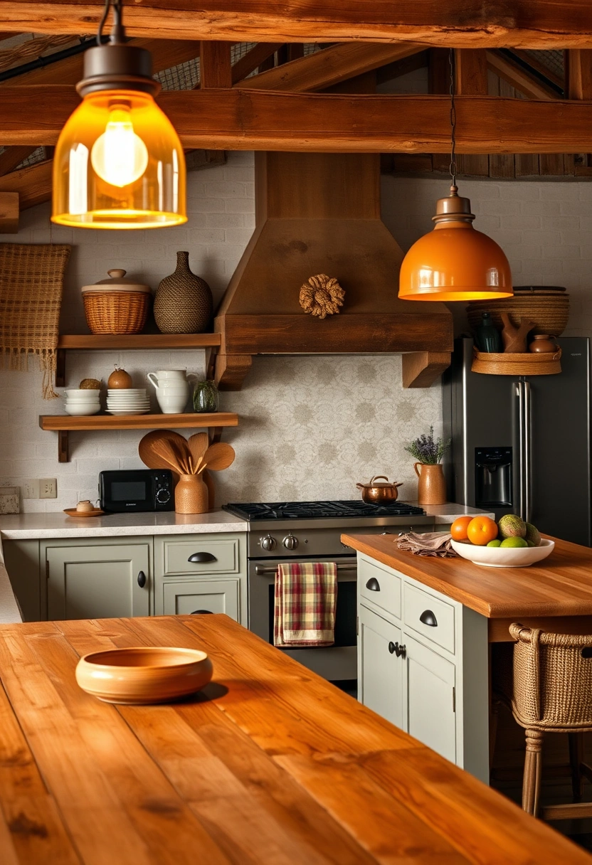 Rustic farmhouse kitchen ideas 8