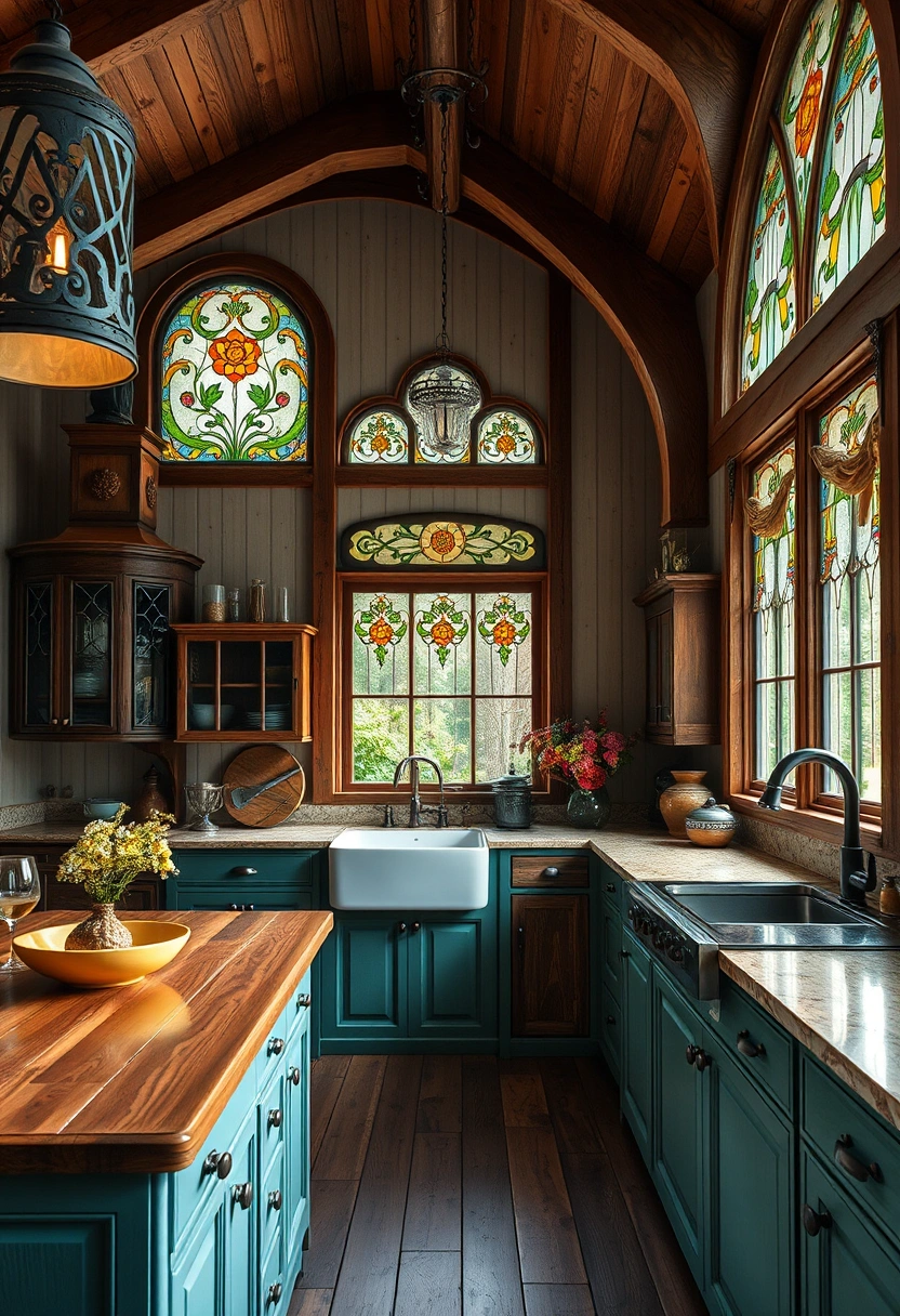 Rustic farmhouse kitchen ideas 9