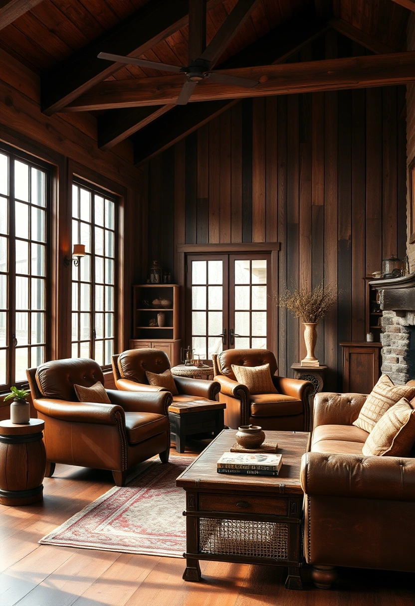 Rustic farmhouse living room ideas 1