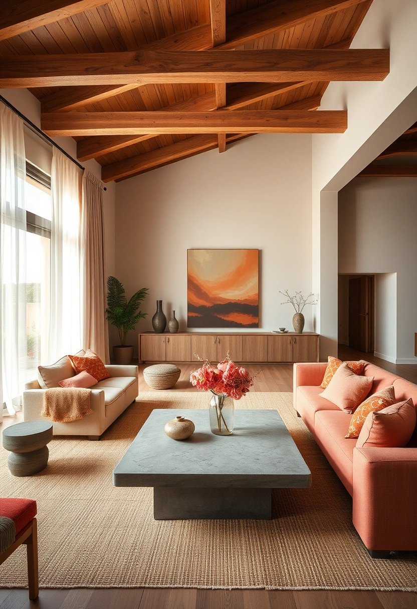 Rustic farmhouse living room ideas 10