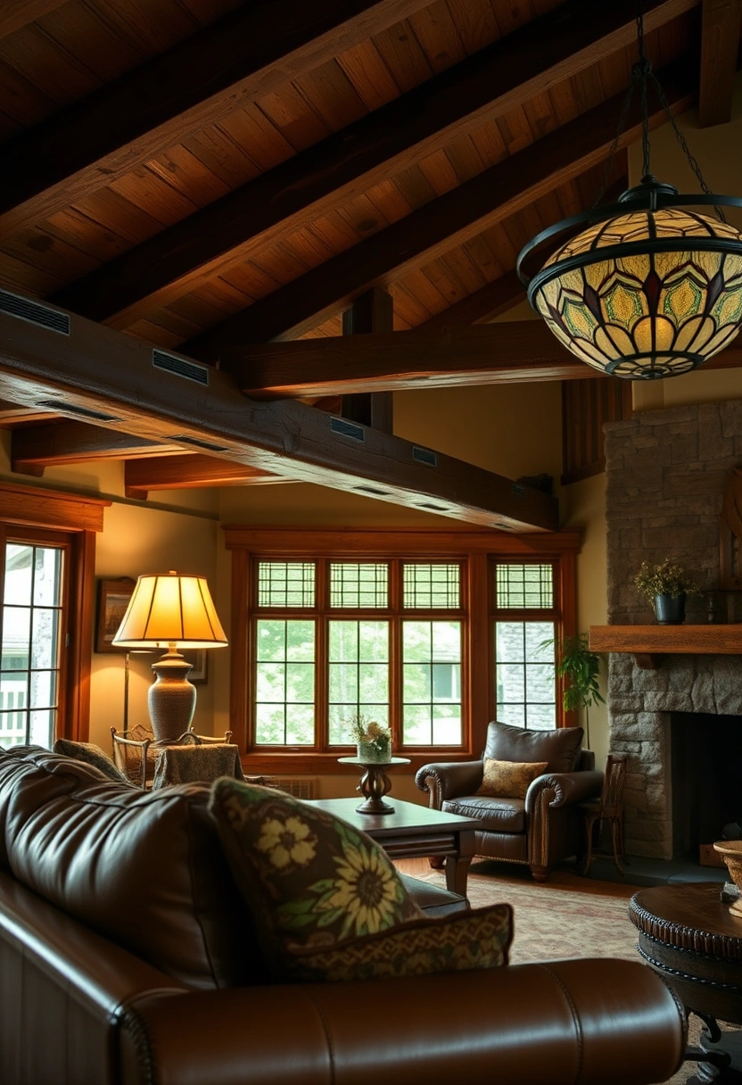 Rustic farmhouse living room ideas 13
