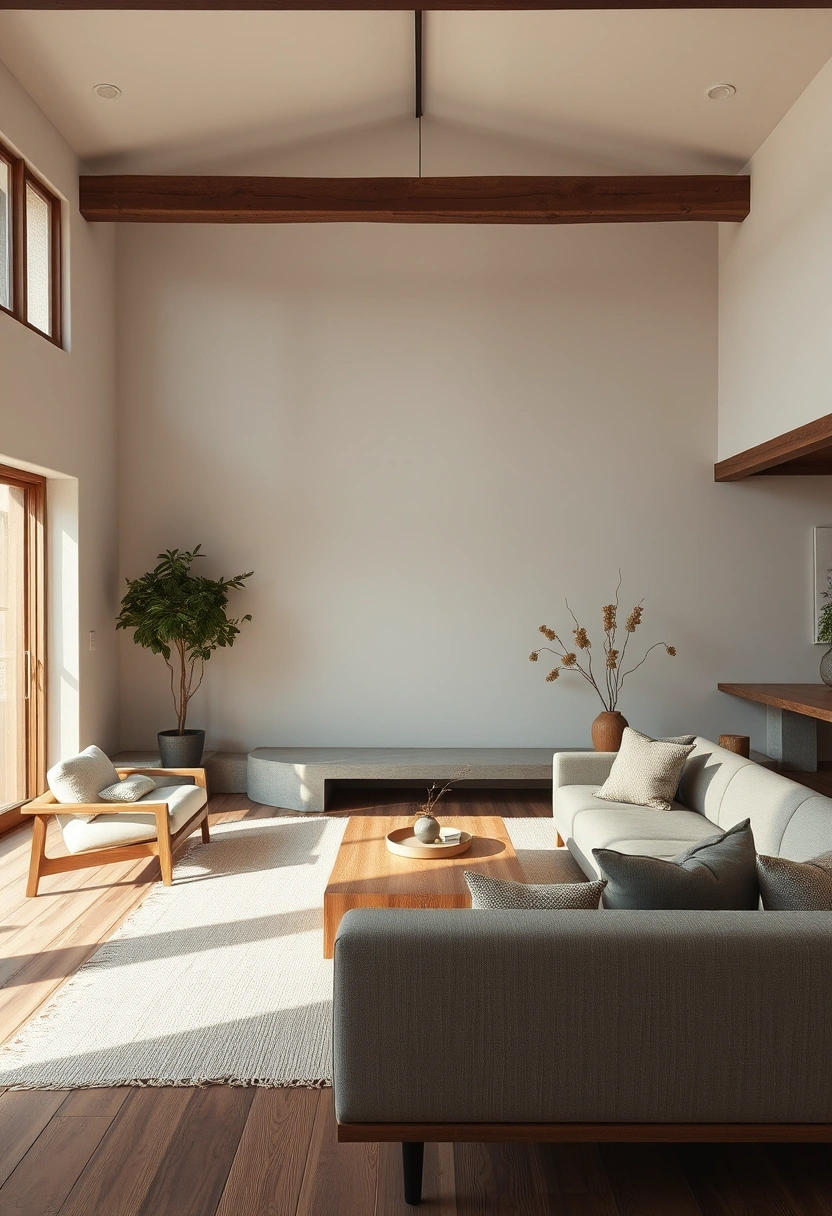 Rustic farmhouse living room ideas 17