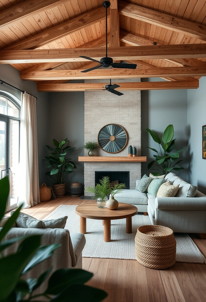 Rustic farmhouse living room ideas 3