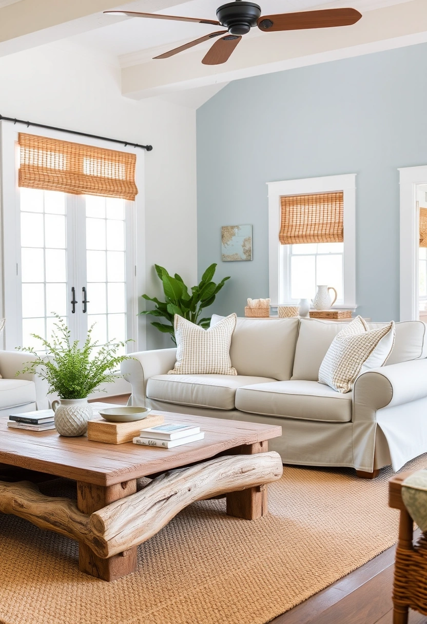 Rustic farmhouse living room ideas 7