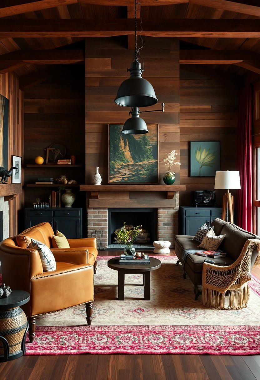 Rustic farmhouse living room ideas 8
