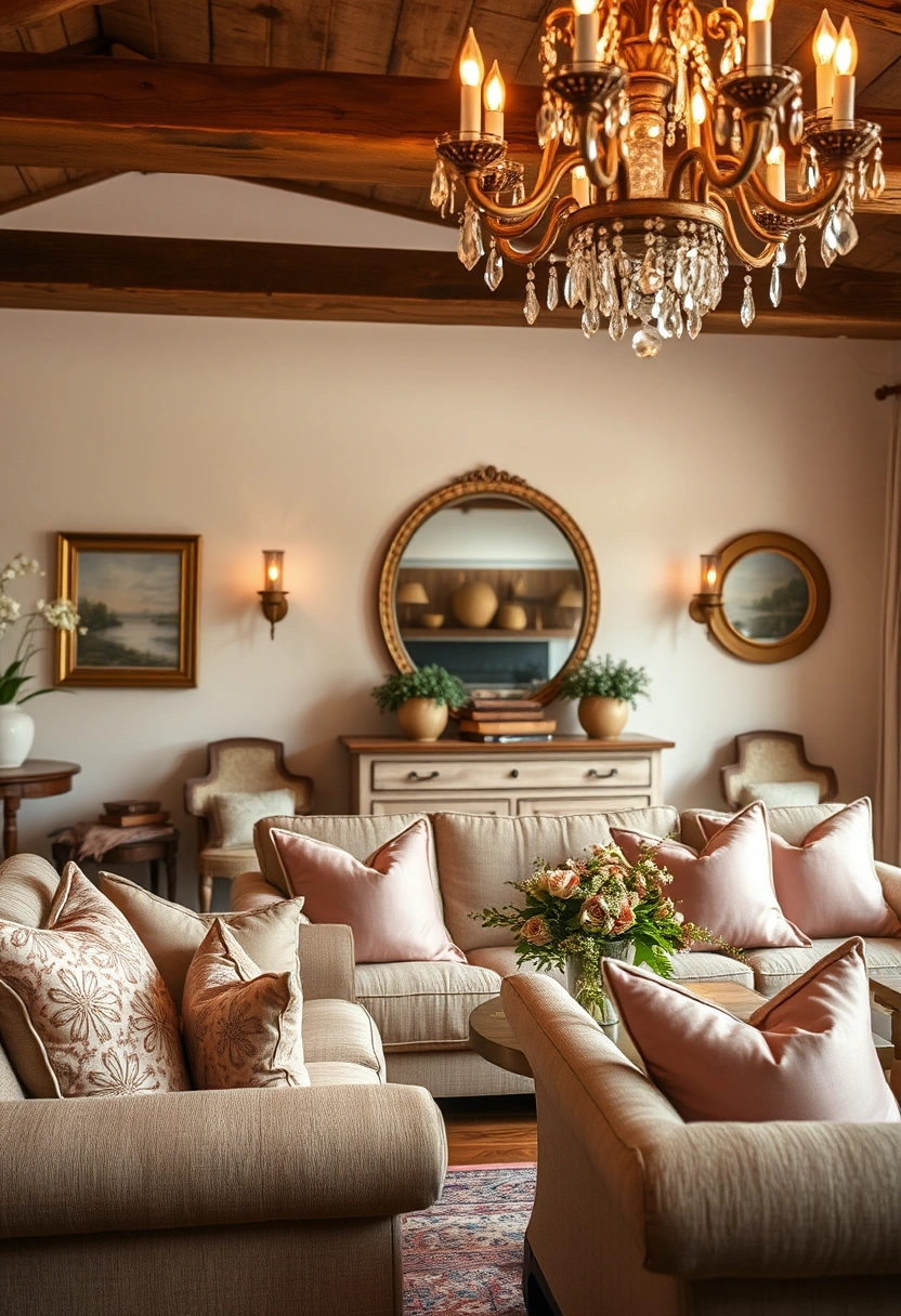 Rustic farmhouse living room ideas 9