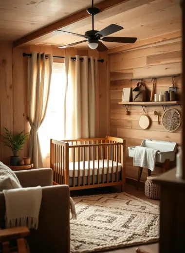 Rustic nursery ideas 1