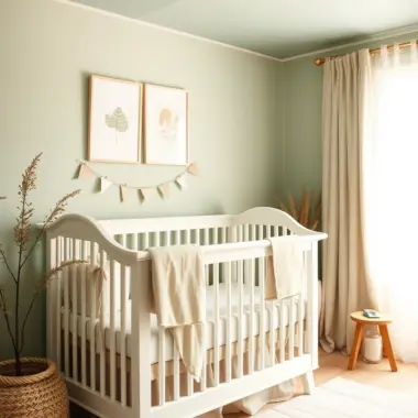 Sage green nursery ideas 1
