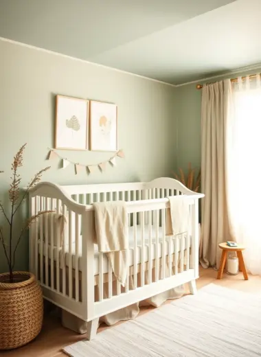 Sage green nursery ideas 1