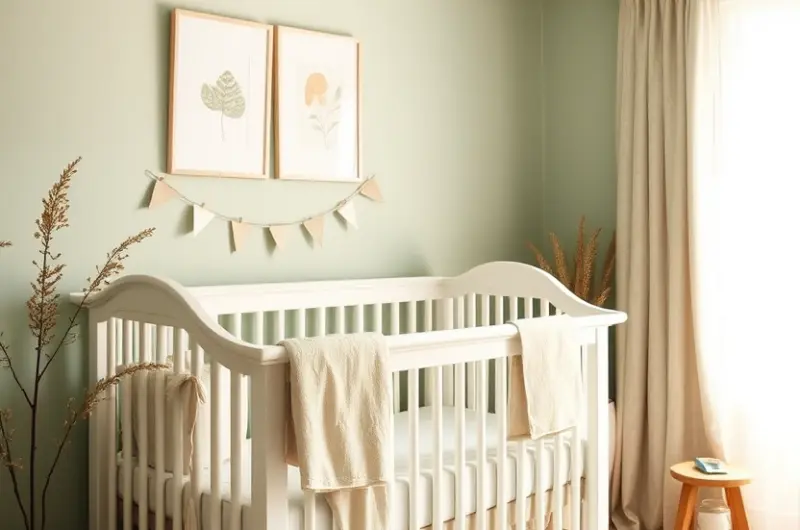 Sage green nursery ideas 1