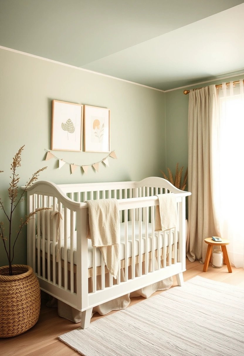 Sage green nursery ideas 1