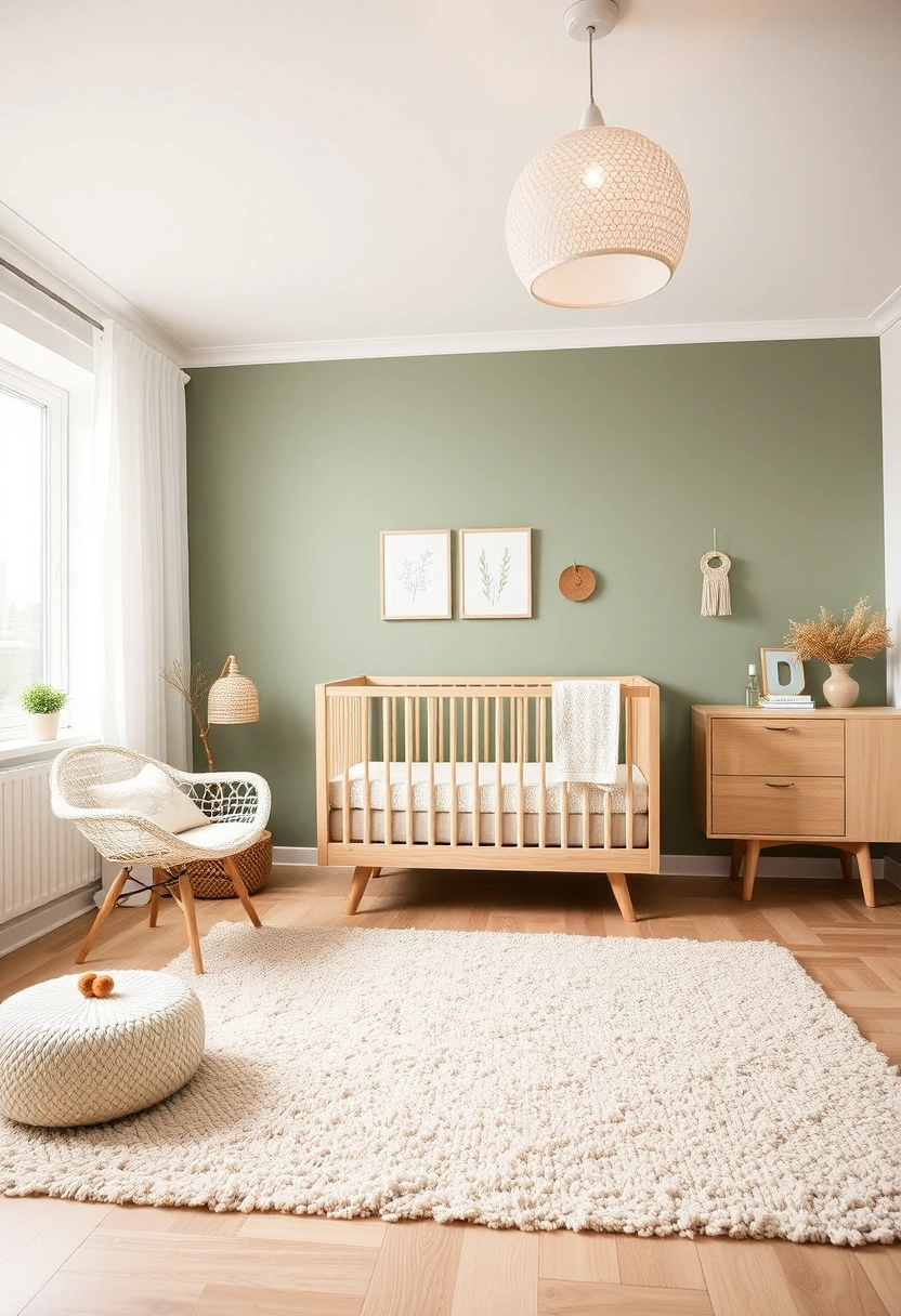 Sage green nursery ideas 3